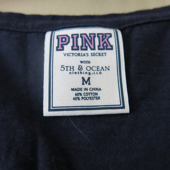 PINK VICTORIA SECRET Detroit Tigers Top Size M V Neck Out of Your League Blue - Picture 5 of 6